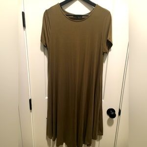 Army Green Maxi Dress Size Large
